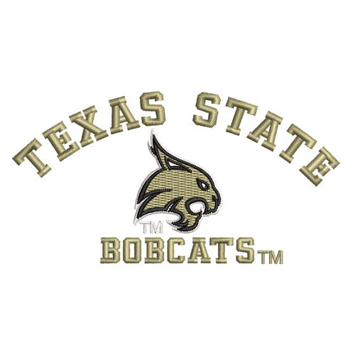 Best Texas state bobcat Embroidery logo.
