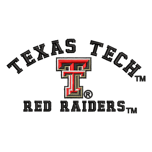 Best Texas Tech Raiders Embroidery logo.
