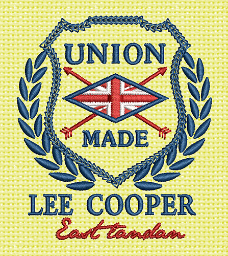 Best Union Lee Cooper Embroidery logo.