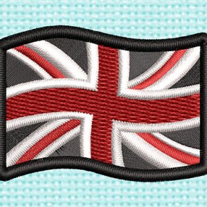 Best United Kingdom Flag Embroidery logo.