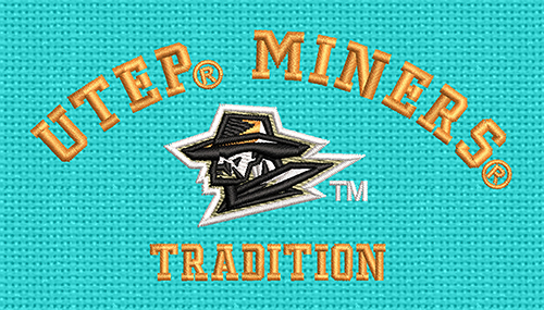 Best Utep Miners Embroidery logo.