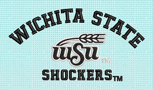 Best Wichita state shocker Embroidery logo.