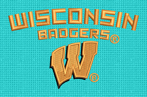 Best Wisconson Badgers Embroidery logo.