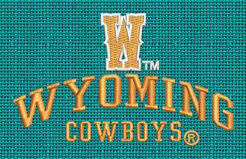 Best Wyoming Cowboys Embroidery logo.