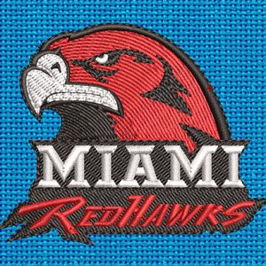 Best Miami Redhawks Embroidery logo.
