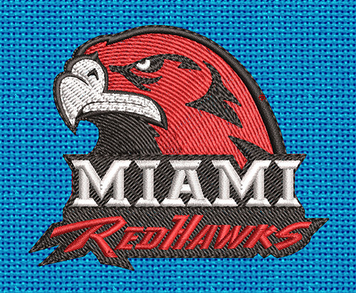 Best Miami Redhawks Embroidery logo.