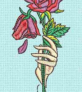 Best Rose Flower Embroidery logo.