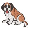 Best Saint Bernard Dog Embroidery logo.