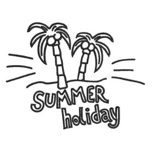 Best Summer Holiday Tree Embroidery logo.