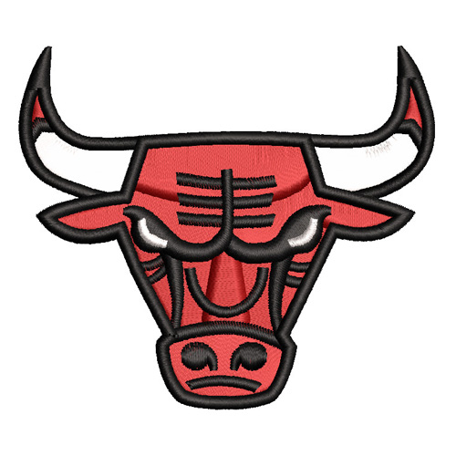 Best Chicago bulls 3d Embroidery logo.