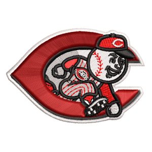 Best Cincinnati Reds 3d Embroidery logo.