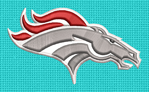 denver broncos horse embroidery logo vector emb denver broncos