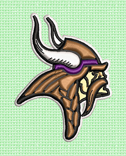 Best Minnesota Vikings Embroidery logo.