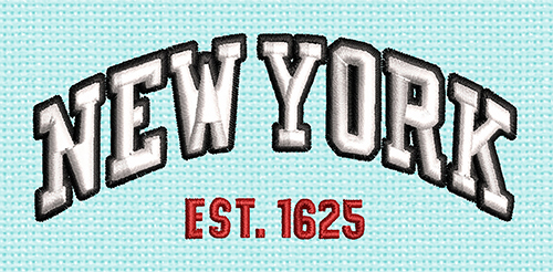 Best New York 3d Embroidery logo.
