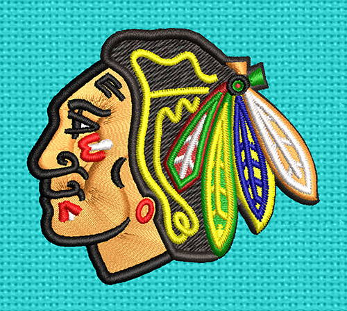 Best Chicago Blackhawks Embroidery logo.