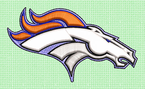 denver broncos horse embroidery logo vector emb design colorado avalanche