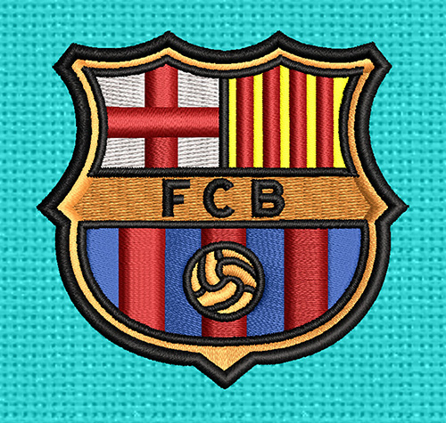 Best FC Barcelona 3d Embroidery logo.
