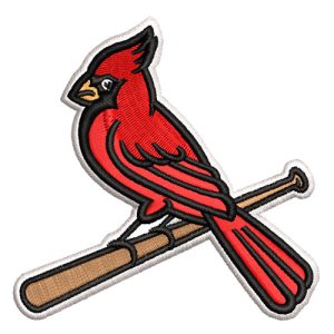 Best Louis Cardinals Bird Embroidery logo.