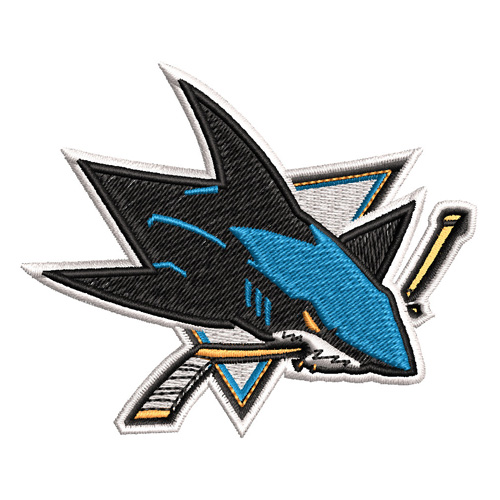 Best San Jose Shark Embroidery logo.