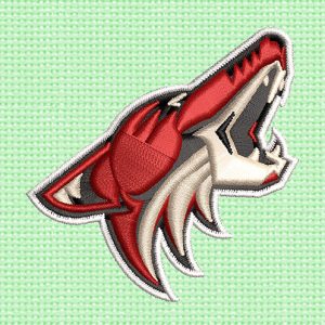 Best Arizona Coyotes Embroidery logo.