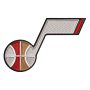 Best Basketball Music 3d Embroidery logo.