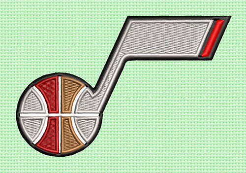 best basketball music 3d embroidery logo vector emb basketball