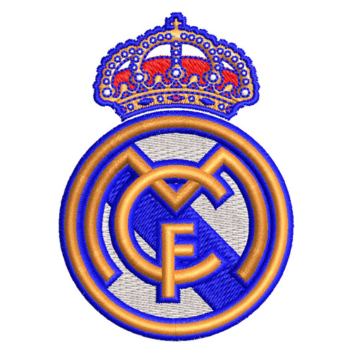 Best Real Madrid 3d Embroidery logo.