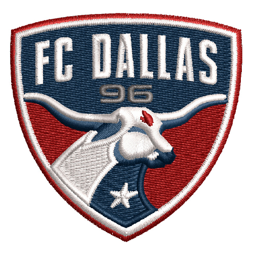 Best FC Dallas Embroidery logo.