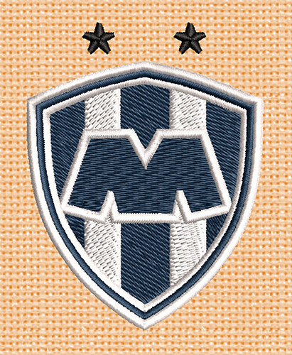 monterrey fc 3d embroidery logo vector emb montebello