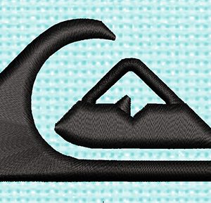 Best Quiksilver 3d Embroidery logo.