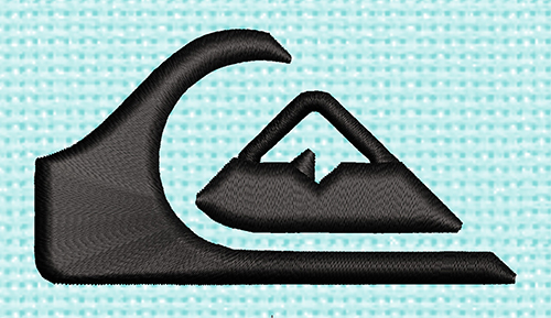Best Quiksilver 3d Embroidery logo.