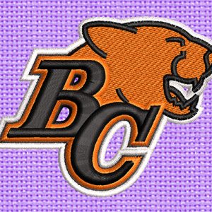 Best BC lion 3d Embroidery logo.