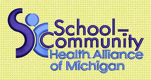 Best School-Community Health Embroidery logo.