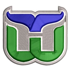 Best Hartford Whalers 3d Embroidery logo.