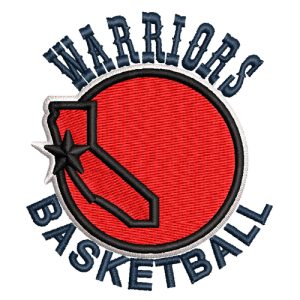 Best Warroirs Basketball Embroidery logo.