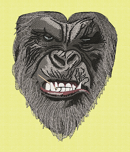Best Gorilla stock Embroidery logo.