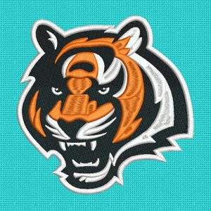 Best Tiger Head Embroidery logo.