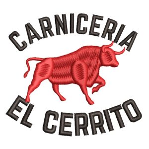 Best Carniceria Cow Embroidery logo.