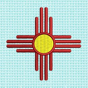 Best New Mexico Zia Embroidery logo.