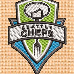 Best Seattle Chefs Embroidery logo.