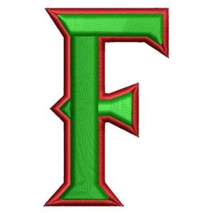 Best Alphabet F Embroidery logo.