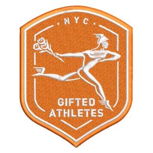 Best Gifted Athletes Embroidery logo.