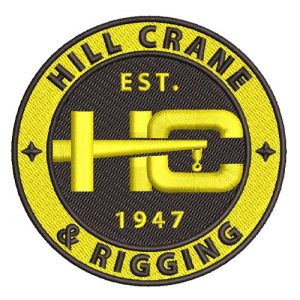 Best Hill Crane Service Embroidery logo.