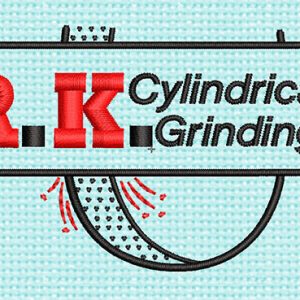 Best RK Cylindrical Grinding Embroidery logo.