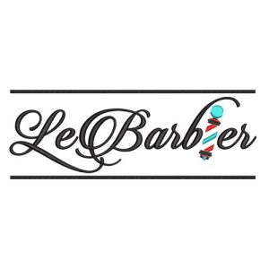 Best Le Barbier Embroidery logo.
