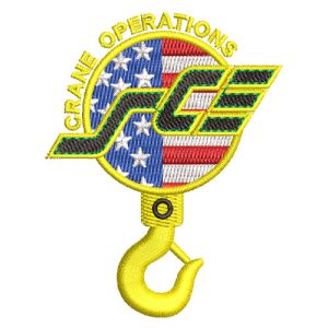 Best Crane Operations Embroidery logo.