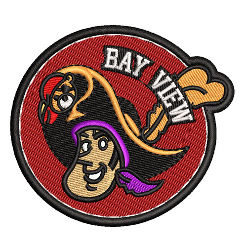 Bay View Embroidery logo.