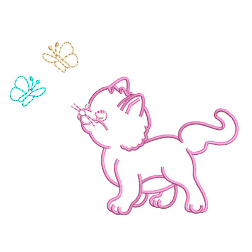 Cat Embroidery logo.