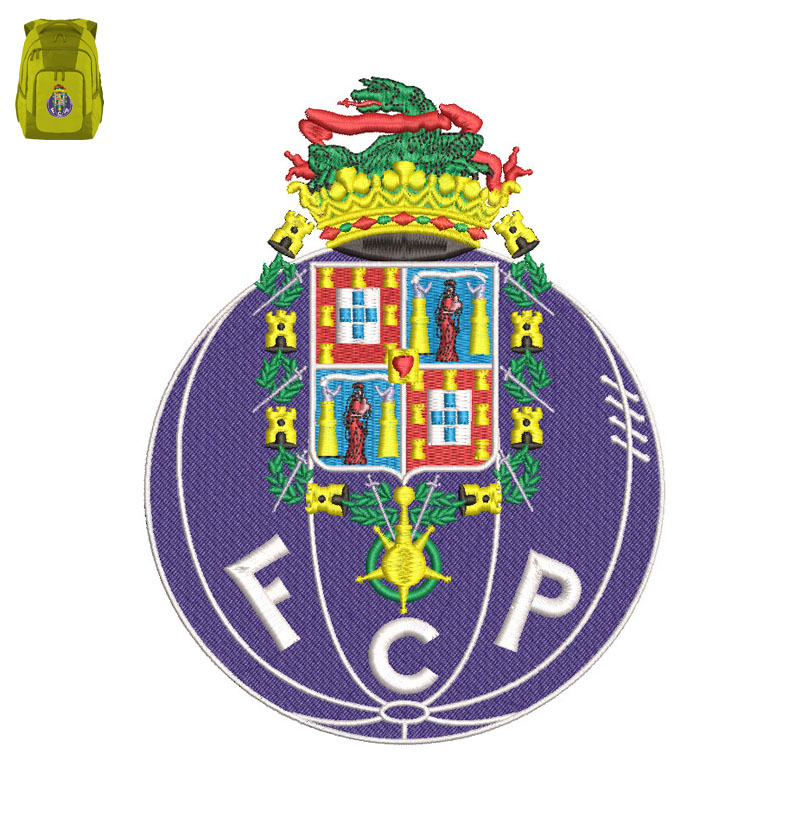 FC Porto Embroidery logo for Bag.
