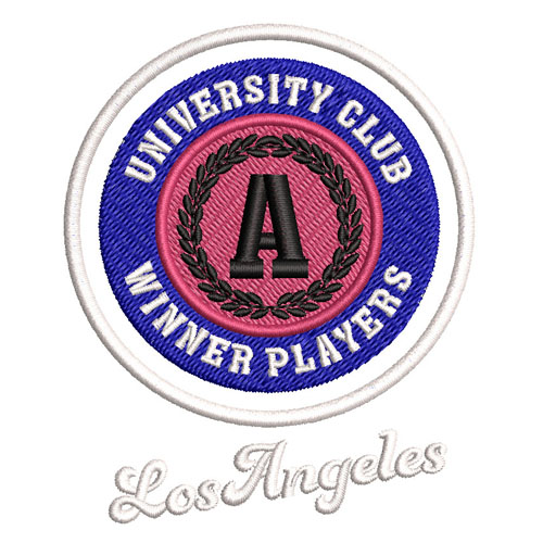 University Club Embroidery logo.